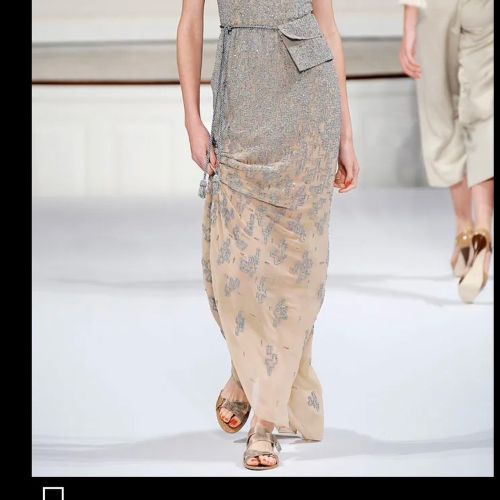 Oscar de la Renta Spring 2010 Runway "Pixelated" Beaded Gown - Picture 5 of 9
